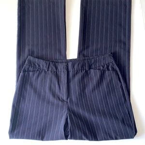 New York & Company black pin strip pants size 10